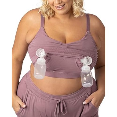 Kindred Bravely Sublime Sleep Pumping Bra Hands Free, Adjustable Pumping & Nursing Bra with EasyClip for All Breast Pumps