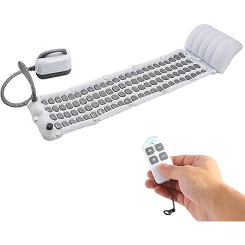 Portable Spa Bubble Bath Massager - Bubble Bath Mat Tub Spa Massager with Upgraded Powerful Suction Cup, Electric Air Pump, Pillow and Remote Control for Ultimate Relaxation, Large Size