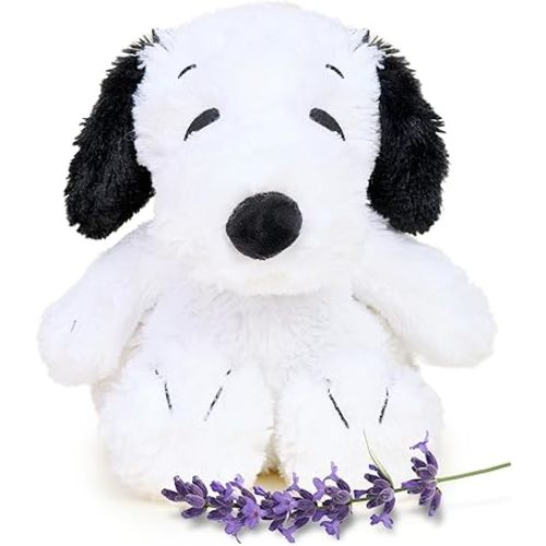 warmies Microwavable & Weighted Stuffed Animals, Snoopy - Heated Stuffed Animal Plushie for Warmth & Comfort - Cute Soft Plush Toys for Adults & Children (Boys, Girls, Babies & Toddlers)