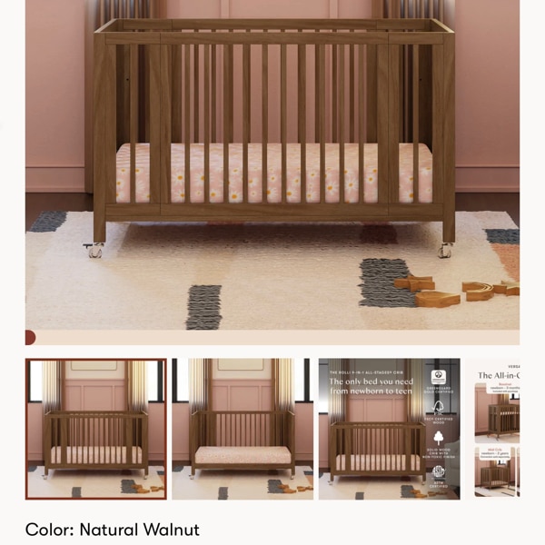 Babyletto Rolli 9-in-1 Convertible All-Stages® Crib