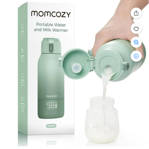 Momcozy Portable Milk Warmer for Travel – Dual Heating Modes for Breast Milk & Water, Portable Bottle Warmer, 17 Ounces - Walmart.com