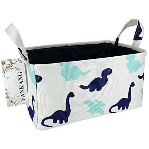 FANKANG Rectangular Laundry Basket Nursery Storage Fabric Storage Bin Storage Hamper,Book Bag,Gift Baskets (Dinosaur)