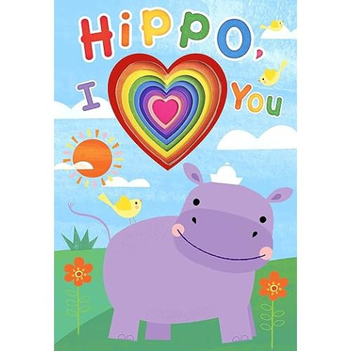 Hippo, I Heart You - Board Book - Kids Book with Cutouts