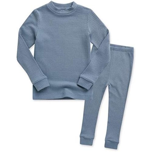 VAENAIT BABY 6M-12Y Infant Kids Toddler Junior Girls Soft Comfy Modal Tencel Shirring Sleepwear Pajamas 2pcs Set