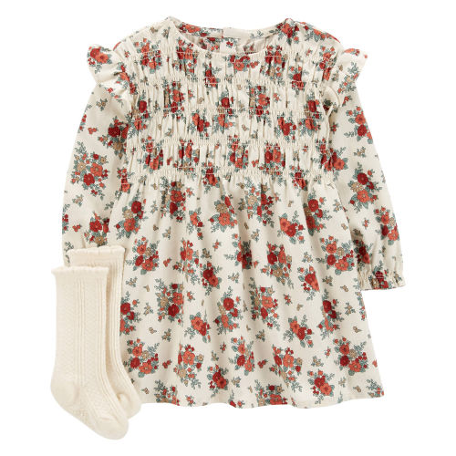 Baby 2-Piece Floral Dress & Sock Set - Carter's | Carter's