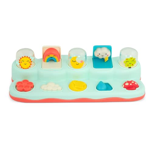 B. toys- Pop-Up Buddies- Cause and Effect Play – Learning Toys for Babies – Interactive Toy with Sun, Rainbow, Star – 18 Months +