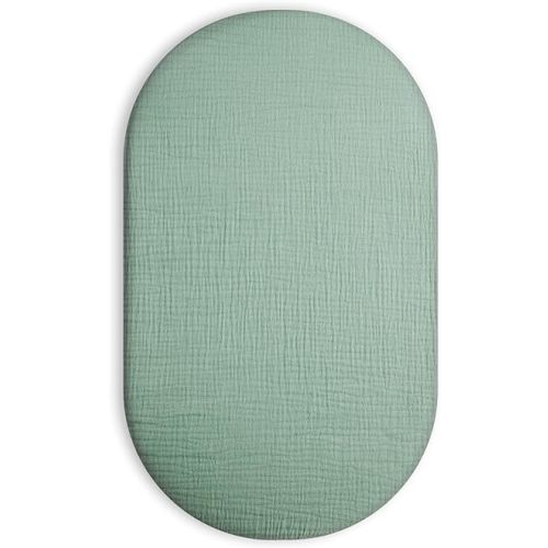 Bassinet Sheet for Baby Boy and Girl, Universal Fit for Rectangle, Oval, Hourglass Bassinet Mattress, Moses Basket Sheets (Sage, Bassinet Sheet)
