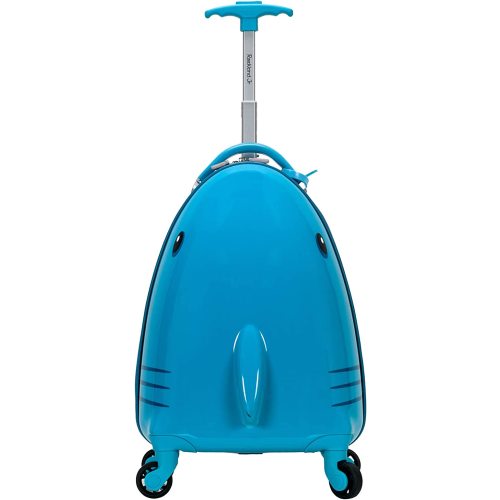 Rockland Jr. Kids' My First Hardside Spinner Luggage,Telescoping Handles, Shark, Carry-On 19-Inch - One Size - SHARK