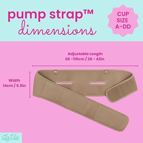 Pump Strap Hands-Free Pumping Bra, Breast Pump Bra for Breastfeeding Pumps for Women, Hands Free Pumping Bustier