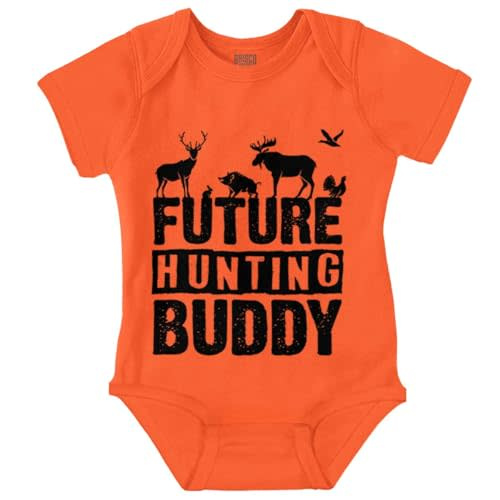 Brisco Brands Future Hunting Buddy Little Hunter Baby Romper Boys or Girls