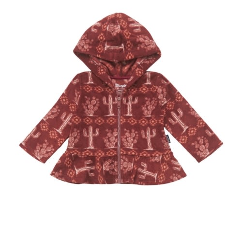 Wrangler Infant Girls' Cacti Print Sherpa Jacket