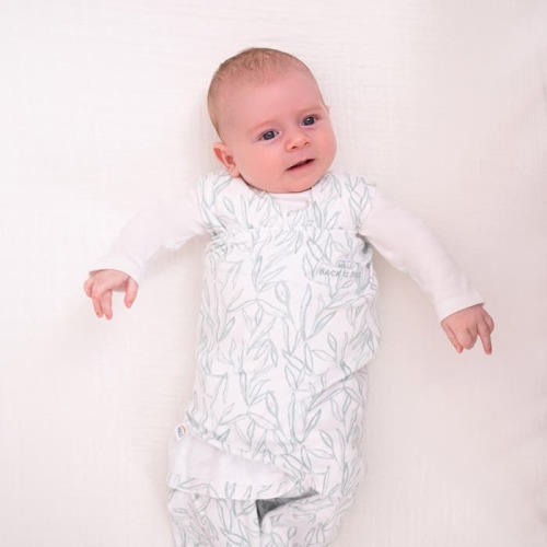 100% Cotton Baby Swaddle Green Leaves | HALO US