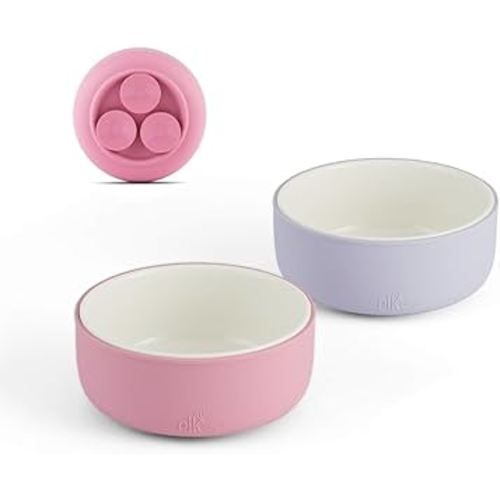 Elk and Friends Kids Porcelain Bowls with Silicone Sleeve