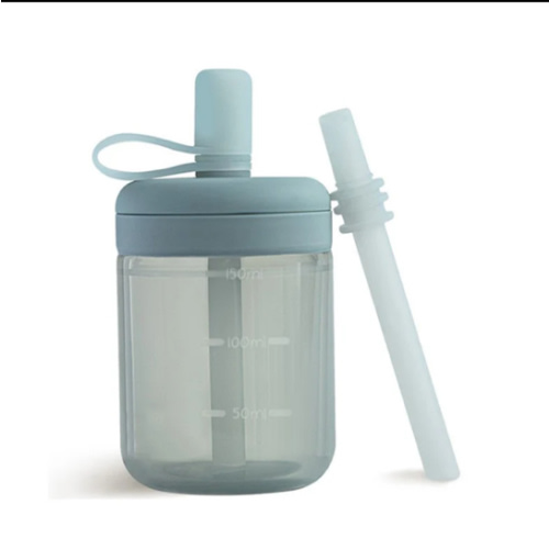 Silicone Training Cup with Straw