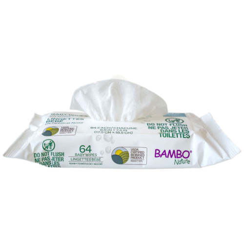 Bambo Nature Baby Wipes (Case Size, Pack of 12/768 Wipes)