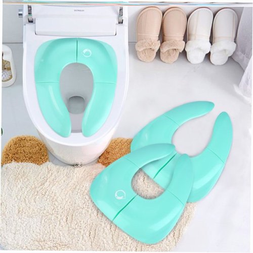 eccomum Folding Travel Portable Potty Seat for Toddlers and Kids, Includes Free Travel Bag - Blue