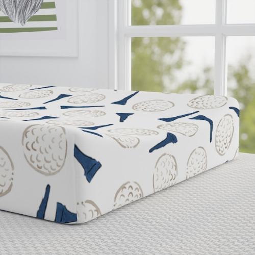 Navy & Beige Golf Tee Pattern Baby Changing Pad Cover Baby Golfing Theme Nursery Diaper Changing Pad Cover, Golf Ball Boy Nursery Decor - Etsy