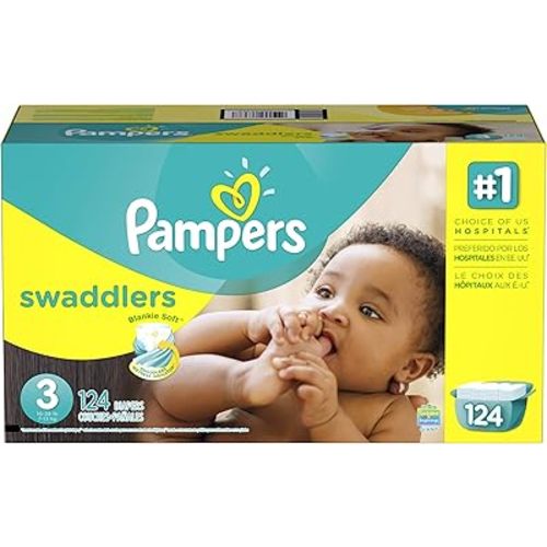 Pampers Swaddlers Diapers Size 3, 180 Count