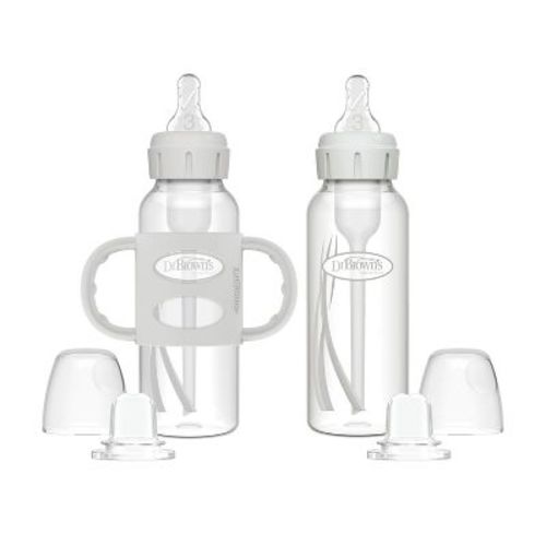 Dr. Brown's Anti-colic Options+ Narrow Bottle To Sippy Starter Gift Set - Green - 2pk
