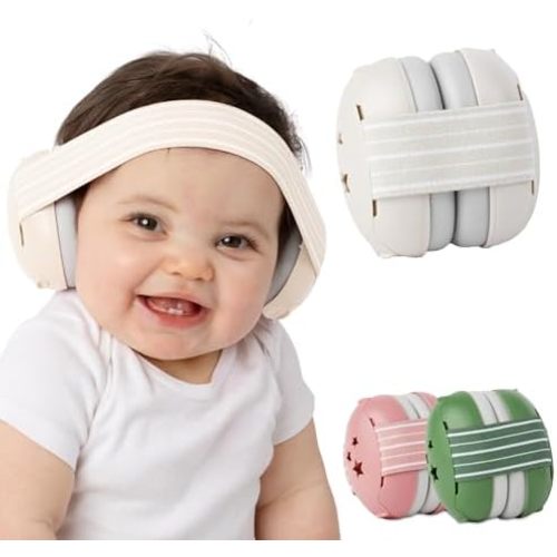 INDOORSY Baby Noise Cancelling Headphones - Baby Ear Muffs Noise Protection | Infant Ear Protection For Toddlers 0-36 Months