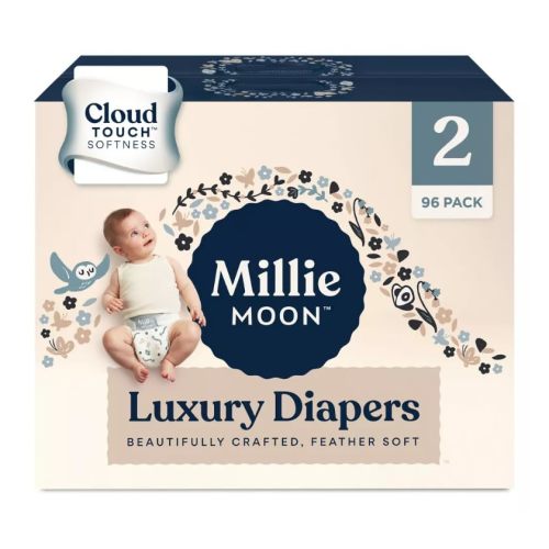 Millie Moon Luxury Diapers - (Size - 2 and Count - 96)