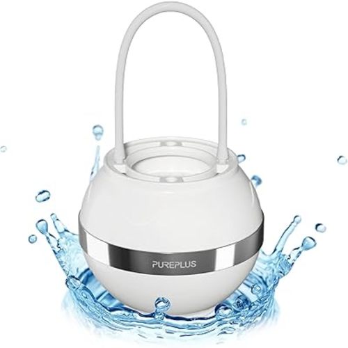 PUREPLUS Bath Ball Bathtub Water Filter for Tub Faucet,2500 Gallons Filtration,8 Stages Bath Filter, Advanced KDF Filtration,Reduces Chlorine & Heavy Metals, Consistent Water Flow, Hard Water Softener