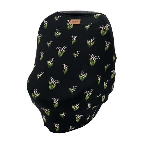 Car Seat Cover in Midnight Lily