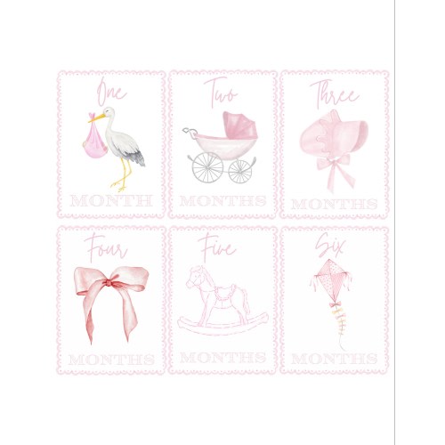 Girl Milestone Cards- Hospital Card