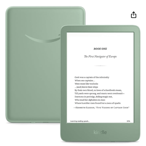 Amazon Kindle (16 GB) - Without Lockscreen Ads - Matcha or Black