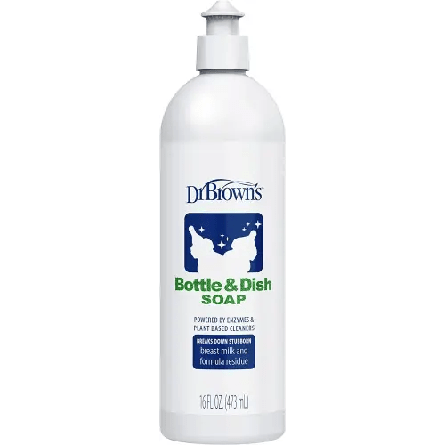Dr. Brown's Bottle & Dish Soap for Baby Bottles and Baby Accessories, Plant-Derived, Fragrance-Free, 16 fl oz, 1 Pack