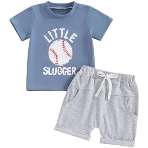 Infant Baby Boy Summer Clothes Color Block Short Sleeve T Shirt Stretch Rolled Shorts Cute Newborn Toddler Outfits