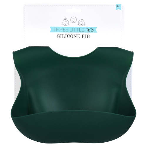Forrest Green Silicone Bib
