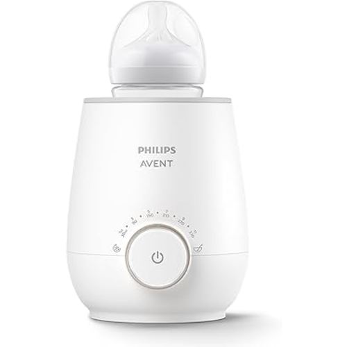 Philips Avent Premium Fast Bottle Warmer, with Smart Temperature Control, Water Bath Technology, Automatic Shut-Off, Model SCF358