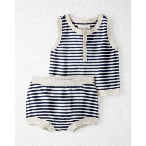 Baby Striped Organic Cotton Fine Sweater Knit Set - Little Planet | Carter's