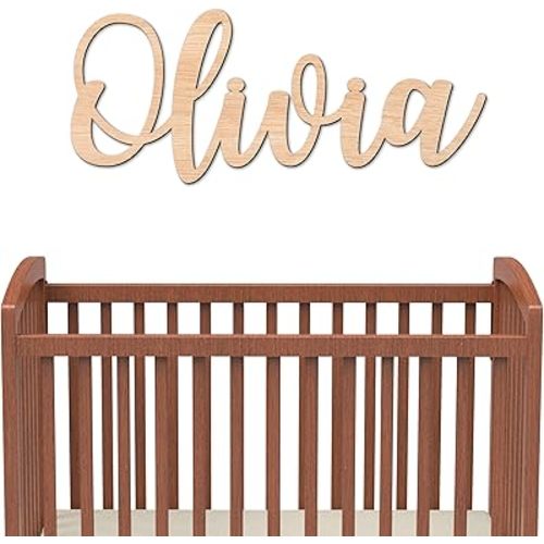 Personalized Wooden Name Sign for Nursery Wall Letters Custom Baby Name Sign for Wall Room Decor