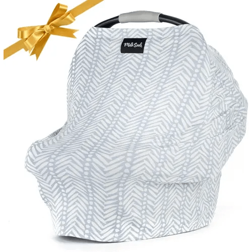 Milk Snob Original 5-in-1 Cover - Added Privacy for Breastfeeding, Baby Car Seat, Carrier, Stroller, High Chair, Shopping Cart, Lounger Canopy - Newborn Essentials, Nursing Top, Soho