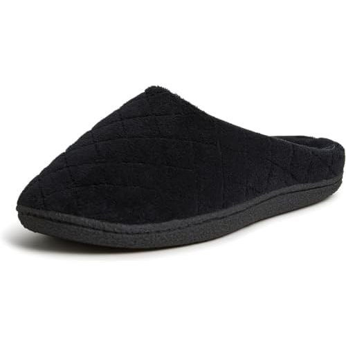Leslie Terry Clog House Shoes with Memory Foam, Indoor Slippers with Wide Widths