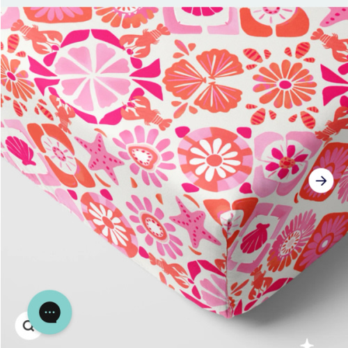 Coastal Gems Fitted Crib Sheet – Little Sleepies