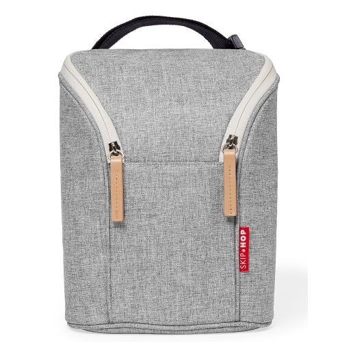 Skip Hop Baby Bottle Bag, Grab & Go, Grey Melange