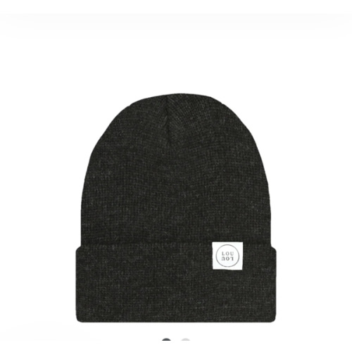 Beanie - Heathered Black – Lou Lou & Company