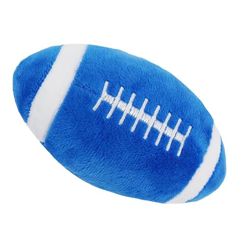 June Garden 5" My First Football - Plush Baby Rattle Sensory Toy - Safe Soft Sports Toy for Infants Boys and Girls
