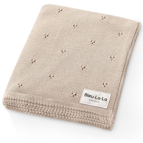 Luxury 100% Organic Cotton Baby Receiving Swaddle Blanket For Infants Boys And Girls - Oatmeal