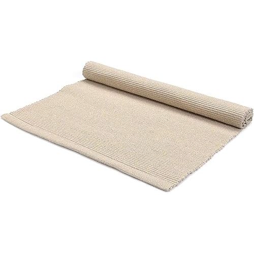 Montessori Materials Children Playing Mat Pure Cotton Working Rug for Toddlers (17"×27", Beige)