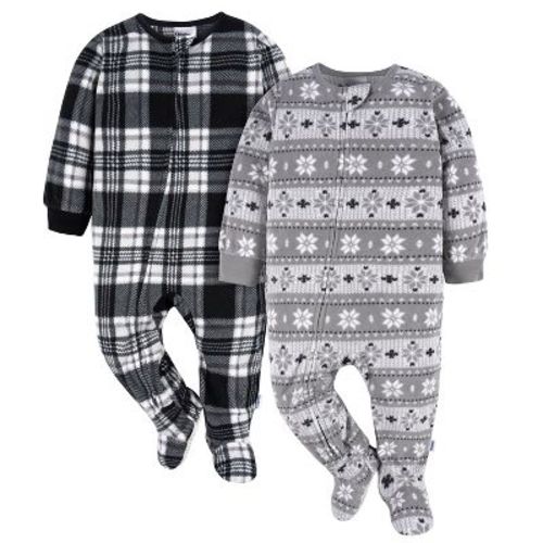 Gerber Baby & Toddler Neutral Blanket Sleeper, Cabin Forrest, 2-pack, 18 Months