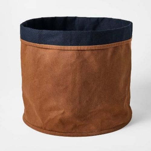 Large Solid Canvas Storage Basket - Threshold™ Designed With Studio Mcgee