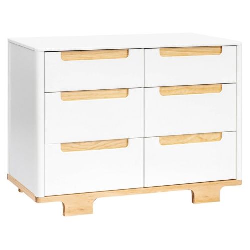 Babyletto Yuzu 6-Drawer Dresser - White/Natural