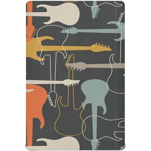 Music Guitars Crib Sheets Soft Breathable Fitted Baby Crib Sheets Mattress Cover for Girl Boys, 52" x 28" x 9"