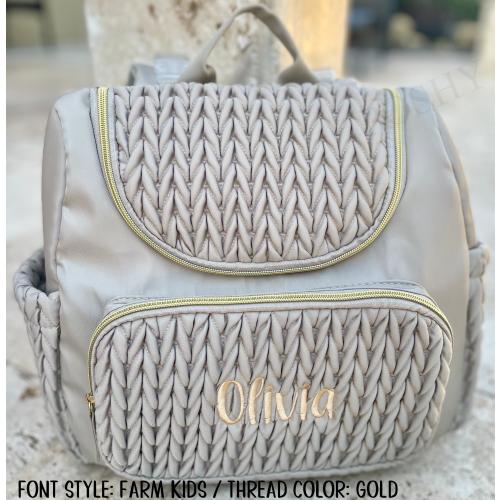 Personalized Diaper Bag - Custom Name Baby Bag - Personalized Baby Travel Bag