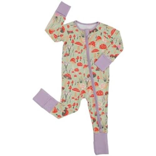 Bamboo Viscose Baby Pajamas Footless Romper - Infant Boys Girls One Piece Jumpsuits Clothes 0/3/6/12/18/24 Months