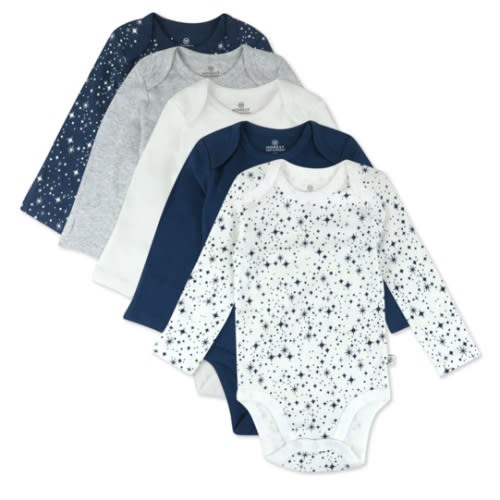 5-Pack Organic Cotton Long Sleeve Bodysuits | Honest Baby Clothing